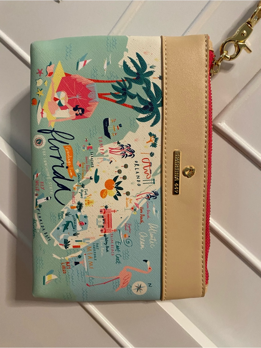 Spartina 449 Florida Map Wristlet